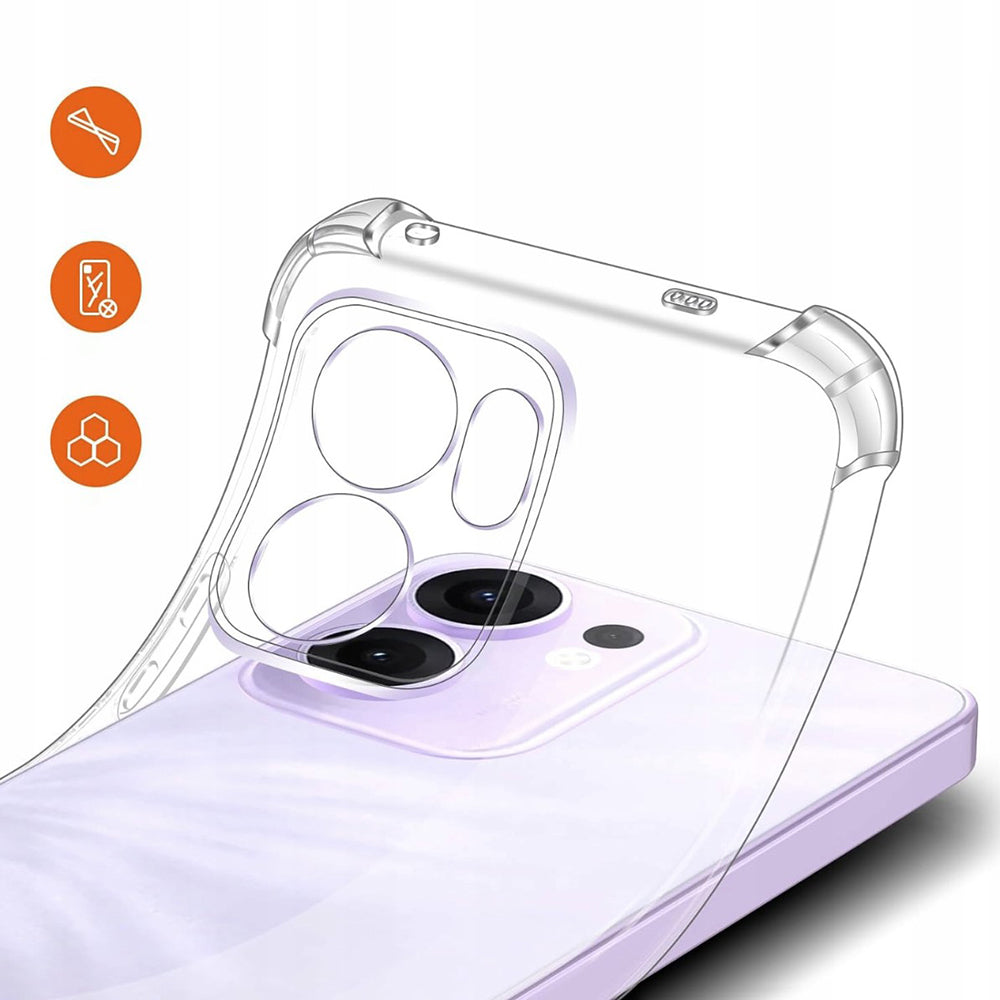 Coque pour Oppo Reno13 FS 5G / Reno13 F 4G / Reno13 F, Techsuit, Antichoc Claire, Transparente