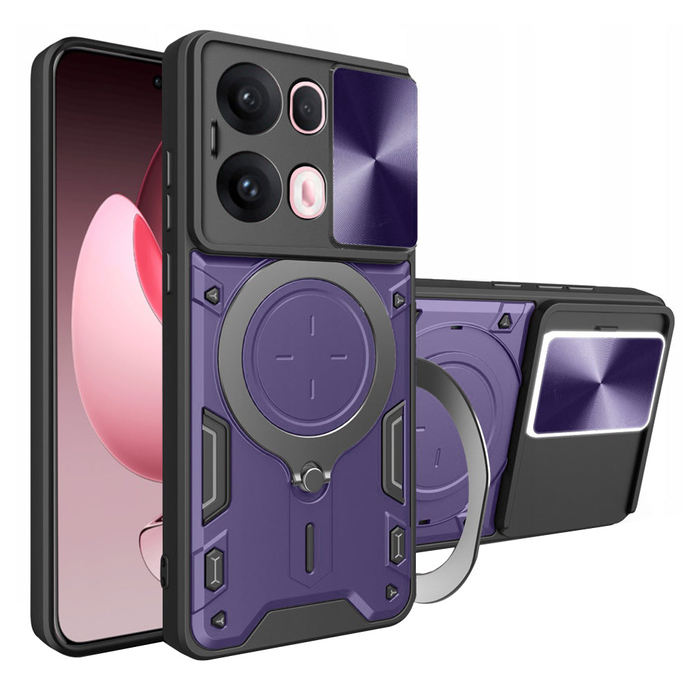 Case for Oppo Reno13 Pro, Techsuit, CamGuard Pro, Purple