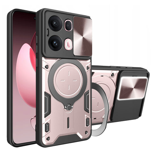 Coque pour Oppo Reno13 Pro, Techsuit, CamGuard Pro, Rose Doré