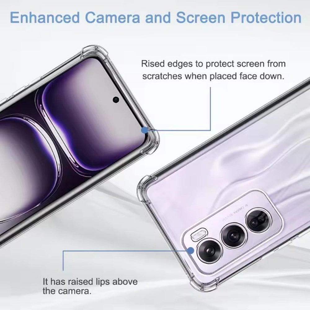 Coque pour Oppo Reno13 Pro, Techsuit, Antichoc Claire, Transparente