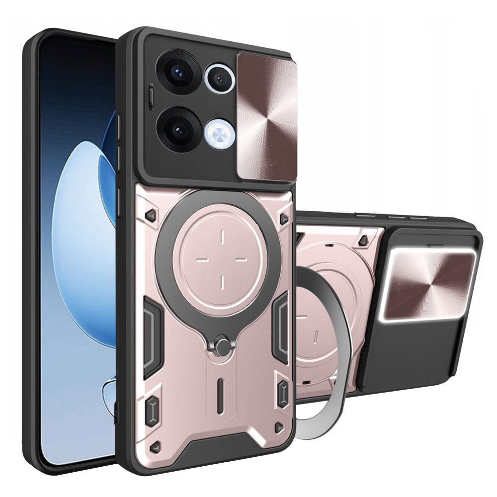 Coque pour Oppo Reno13, Techsuit, CamGuard Pro, Rose Doré