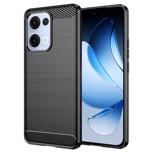 Coque pour Oppo Reno13, Techsuit, Carbone, Noire