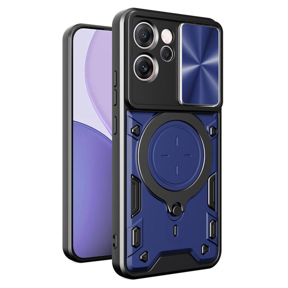 Coque pour Oppo Reno14 FS 5G / Reno14 F, Techsuit, CamGuard Pro, Bleue
