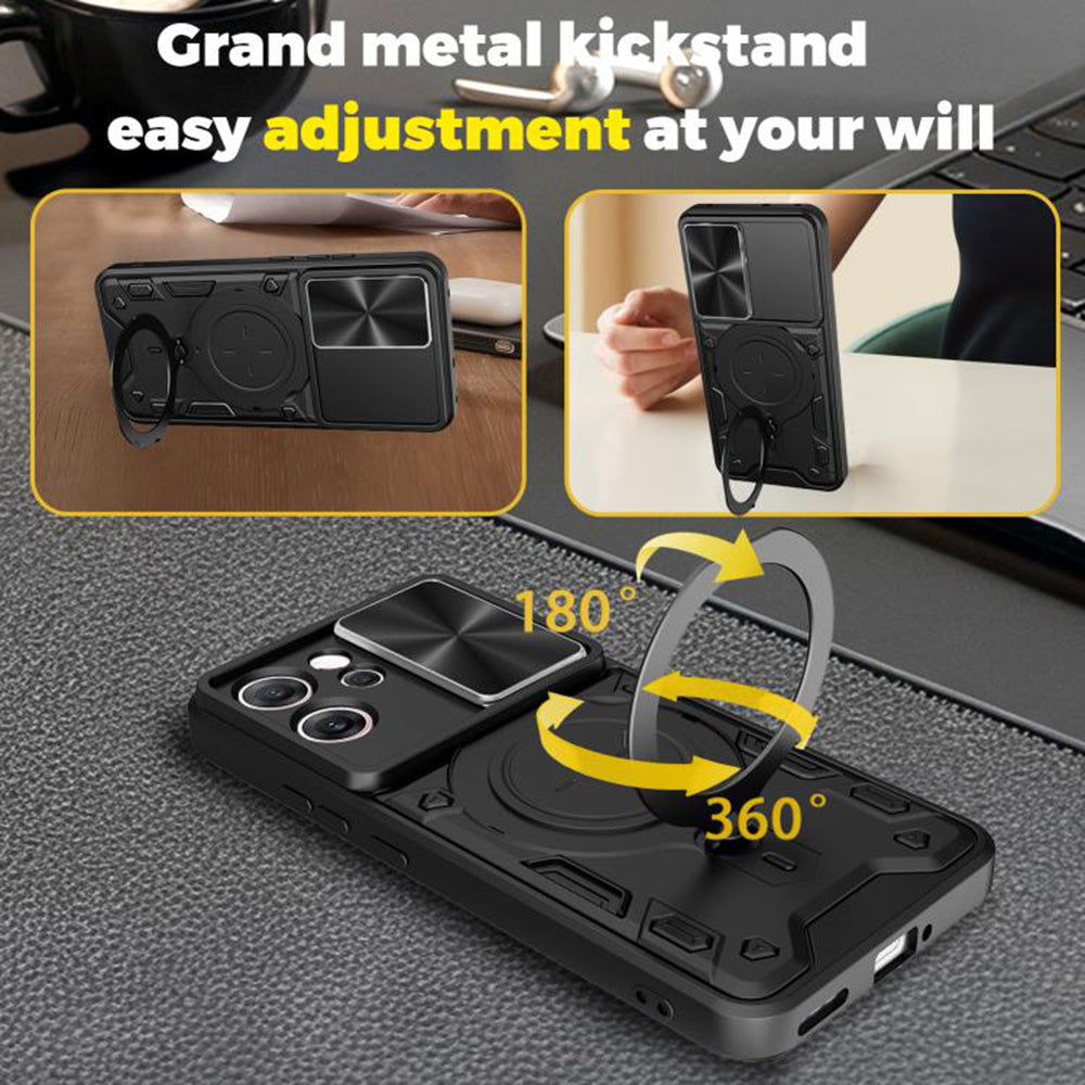 Coque pour Oppo Reno14 FS 5G / Reno14 F, Techsuit, CamGuard Pro, Bleue