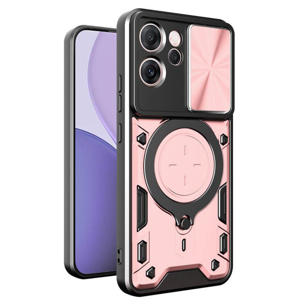 Coque pour Oppo Reno14 FS 5G / Reno14 F, Techsuit, CamGuard Pro, Rose