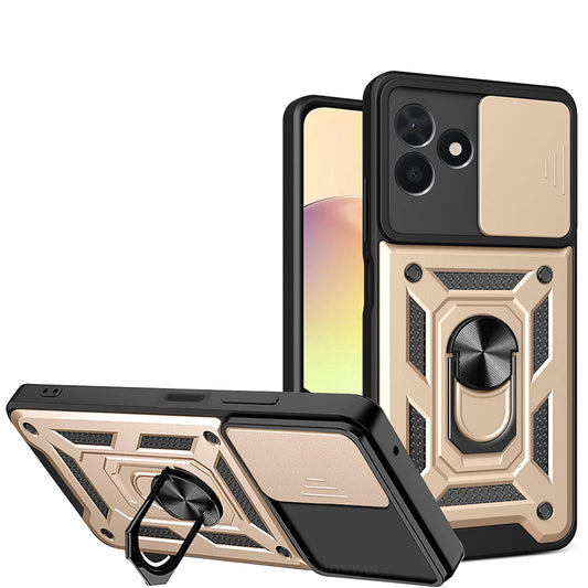 Coque pour Oppo Reno14 FS 5G / Reno14 F, Techsuit, CamShield, Dorée