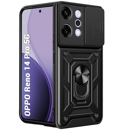 Case for Oppo Reno14 Pro, Techsuit, CamShield, Black