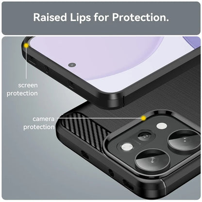 Coque pour Oppo Reno14 Pro, Techsuit, Carbone, Noire