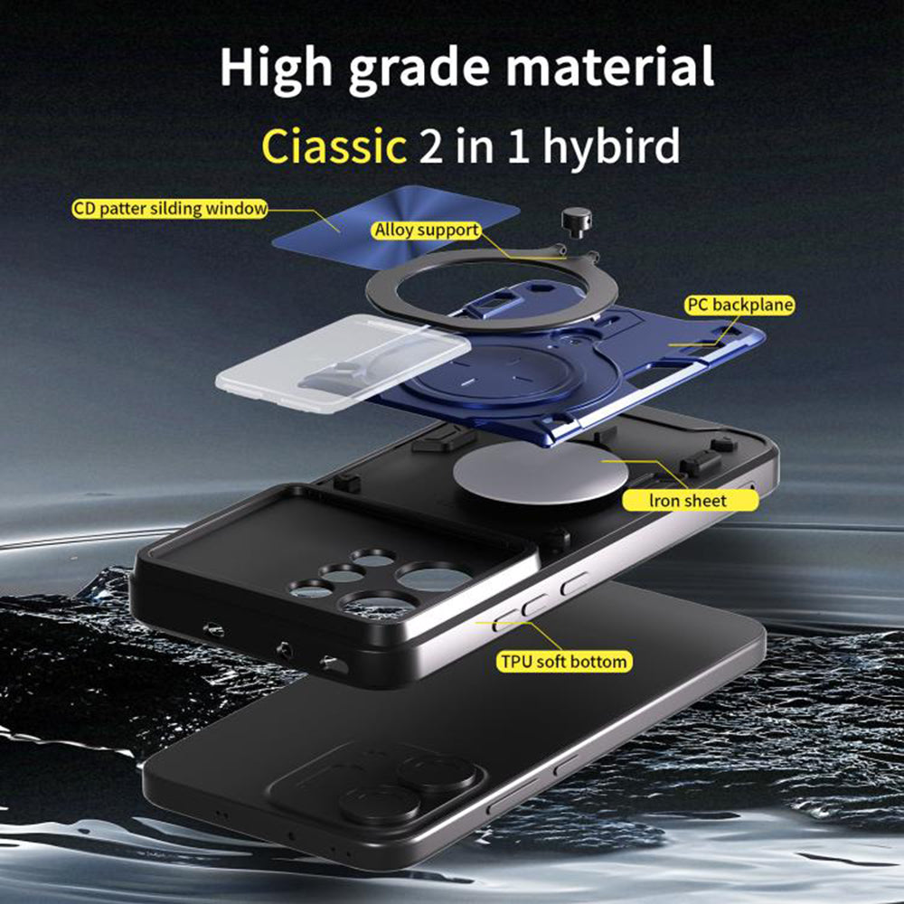 Étui pour Oppo Reno14, Techsuit, CamGuard Pro, Noir