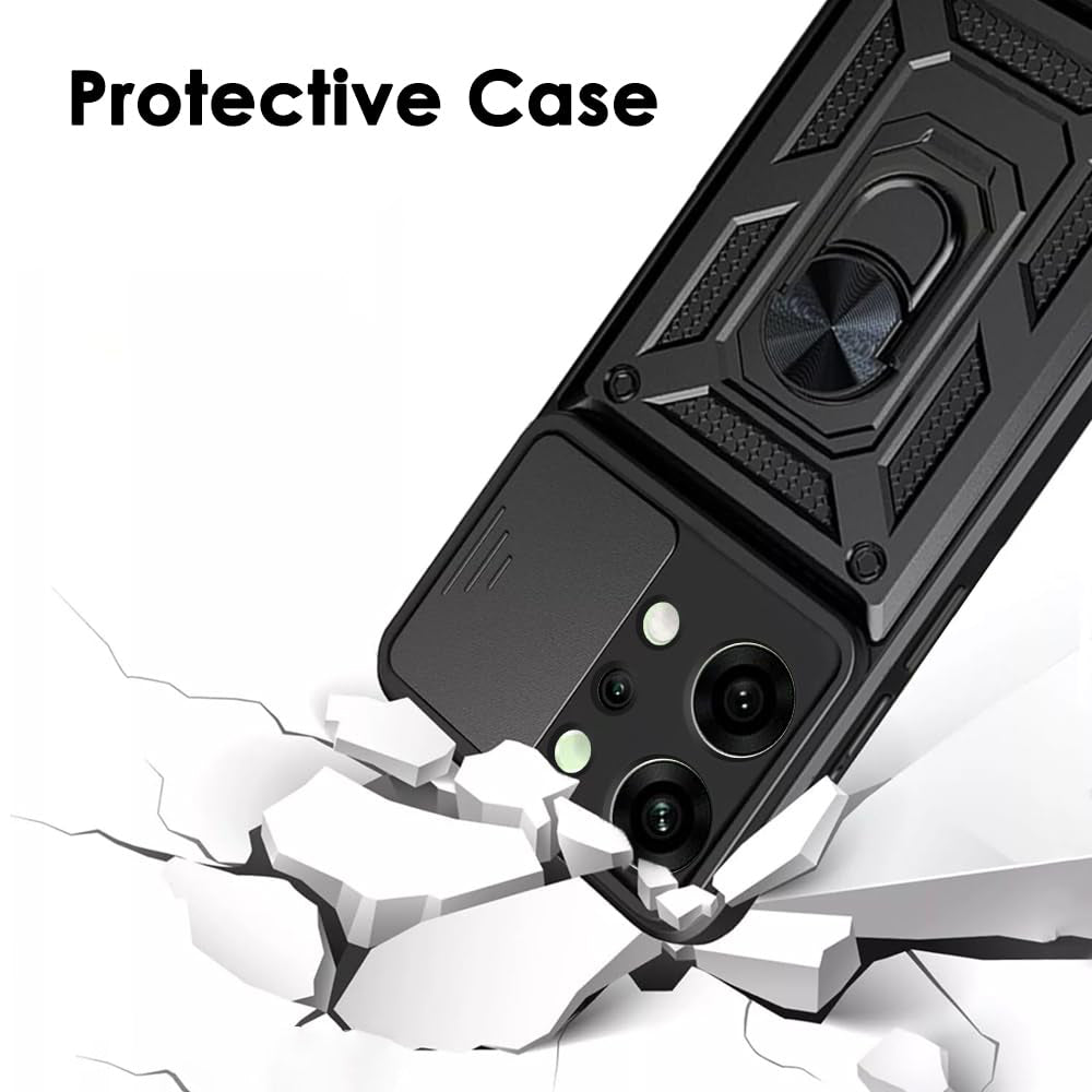 Coque pour Oppo Reno14, Techsuit, CamShield, Noire