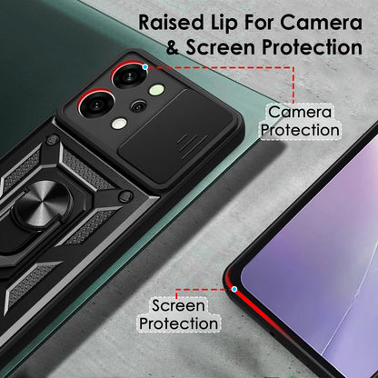Coque pour Oppo Reno14, Techsuit, CamShield, Noire