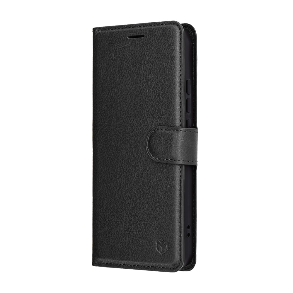 Étui pour Oppo Reno14, Techsuit, Leather Folio, Noir
