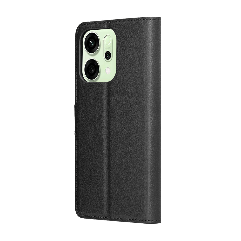 Étui pour Oppo Reno14, Techsuit, Leather Folio, Noir