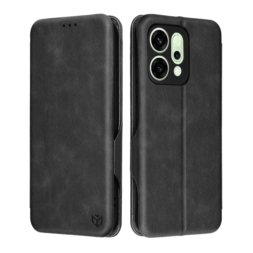 Housse pour Oppo Reno14, Techsuit, Safe Wallet Plus, Noire