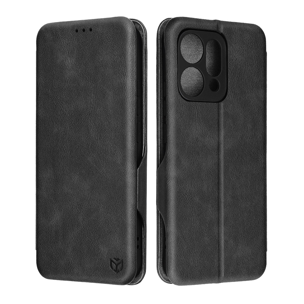 Housse pour Oppo Reno14, Techsuit, Safe Wallet Plus, Noire