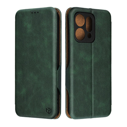 Housse pour Oppo Reno14, Techsuit, Safe Wallet Plus, Vert