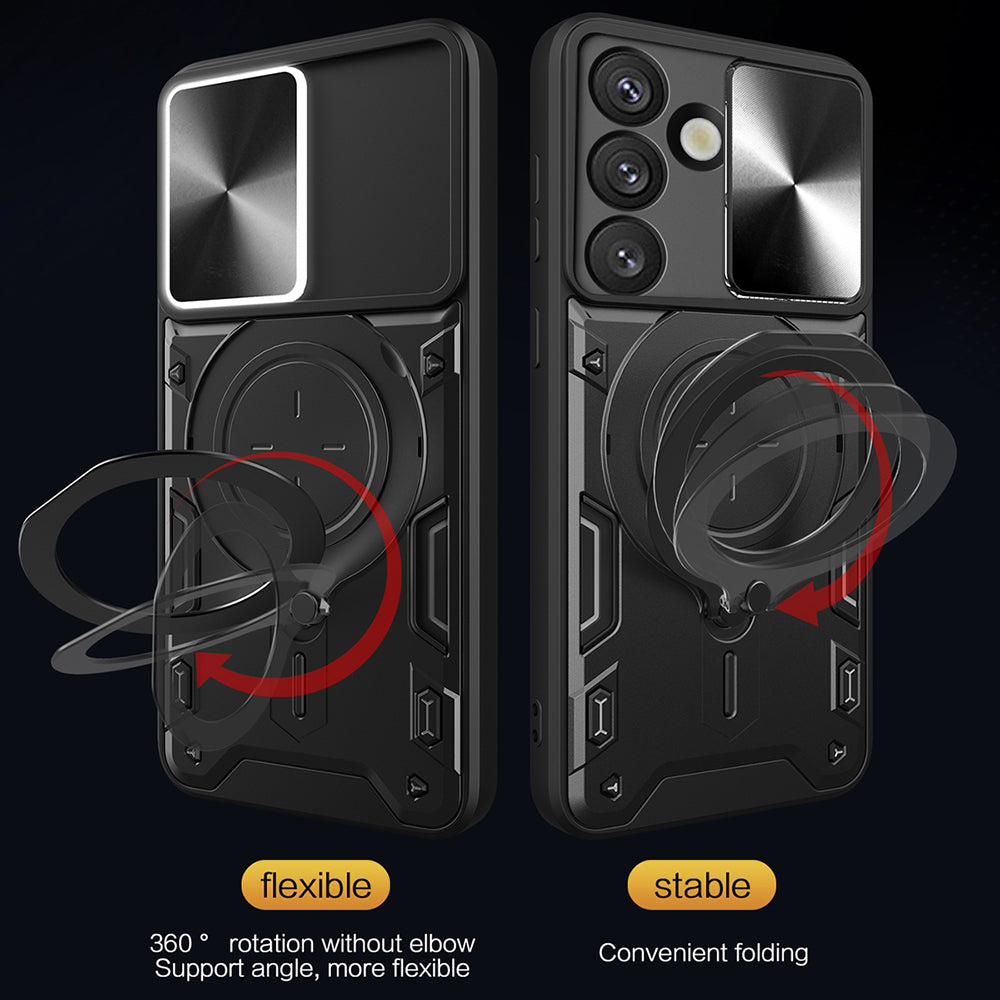 Étui pour Oppo Reno15 FS / Reno15 F, Techsuit, CamGuard Pro, Bleu