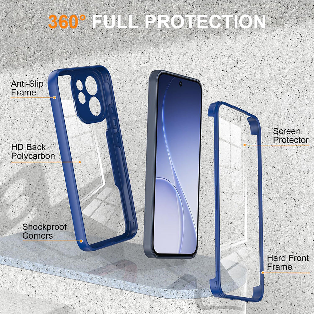 Étui pour Oppo Reno15 FS / Reno15 F, Techsuit, ColorVerse 360, Bleu