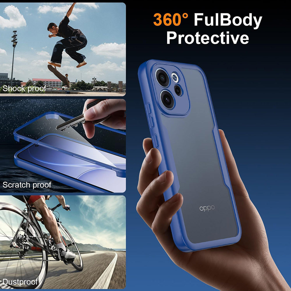 Étui pour Oppo Reno15 FS / Reno15 F, Techsuit, ColorVerse 360, Bleu