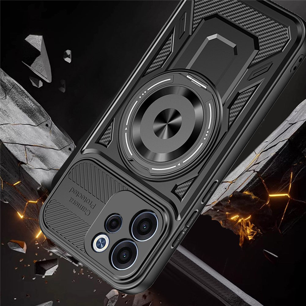 Coque pour Oppo Reno15 FS / Reno15 F, Techsuit, RuggedCam, Gris