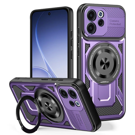 Coque pour Oppo Reno15 FS / Reno15 F, Techsuit, RuggedCam, Violet