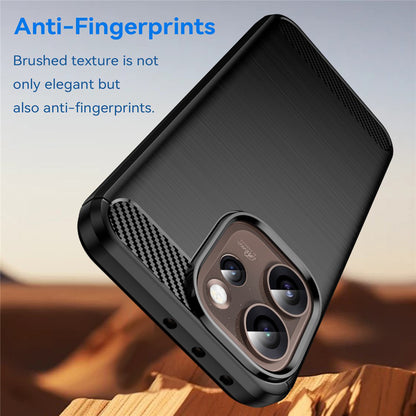 Housse pour Oppo Reno15 Pro Max, Techsuit, Carbone, Noire