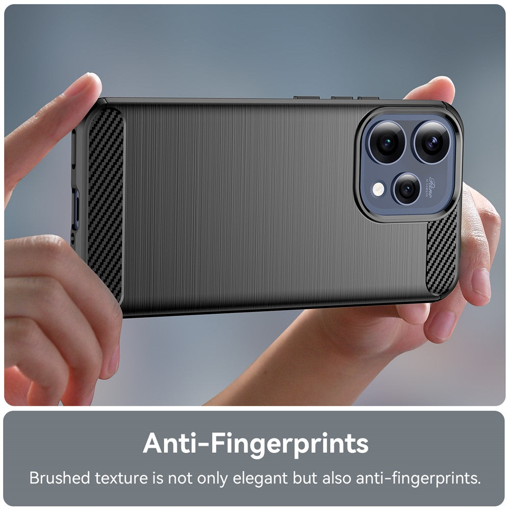 Étui pour Oppo Reno15, Techsuit, Carbone, Noir