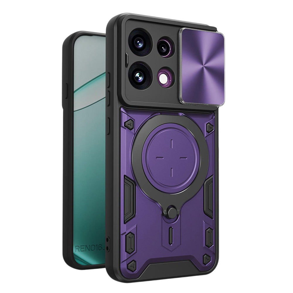 Coque pour Oppo Reno16 F / Reno16 FS, Techsuit, CamGuard Pro, Violet