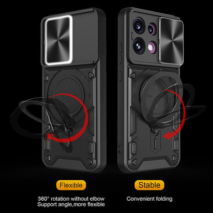 Coque pour Oppo Reno16 F / Reno16 FS, Techsuit, CamGuard Pro, Rouge