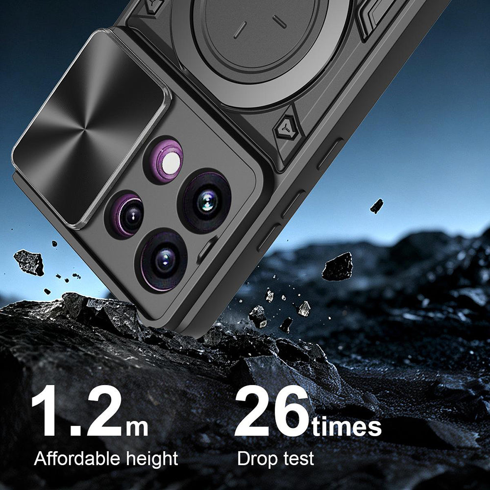 Coque pour Oppo Reno16 F / Reno16 FS, Techsuit, CamGuard Pro, Rouge