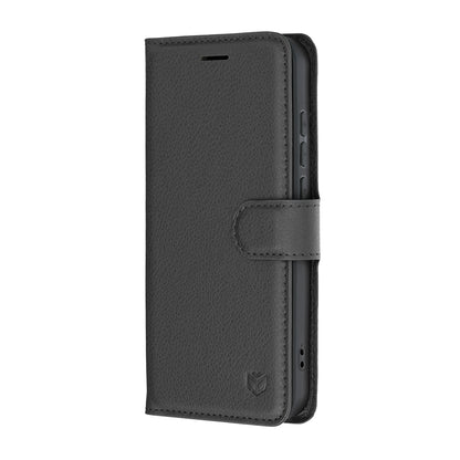Coque pour Oppo Reno16 Pro, Techsuit, Leather Folio, Noire