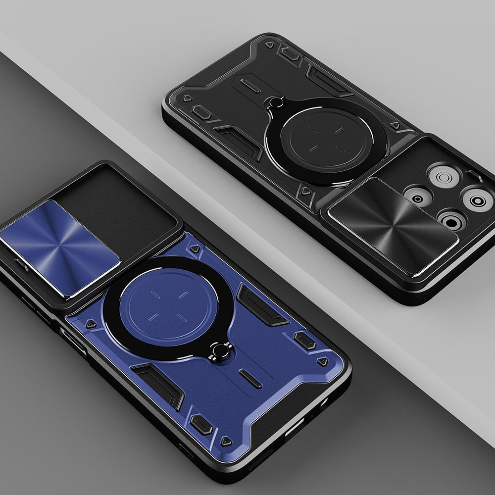 Coque pour Oppo Reno16 / Reno16 Pro, Techsuit, CamGuard Pro, Bleue