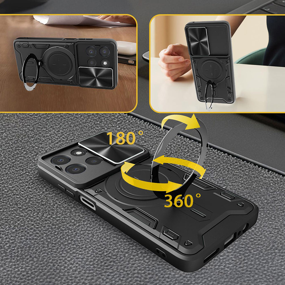 Coque pour Oppo Reno16 / Reno16 Pro, Techsuit, CamGuard Pro, Bleue