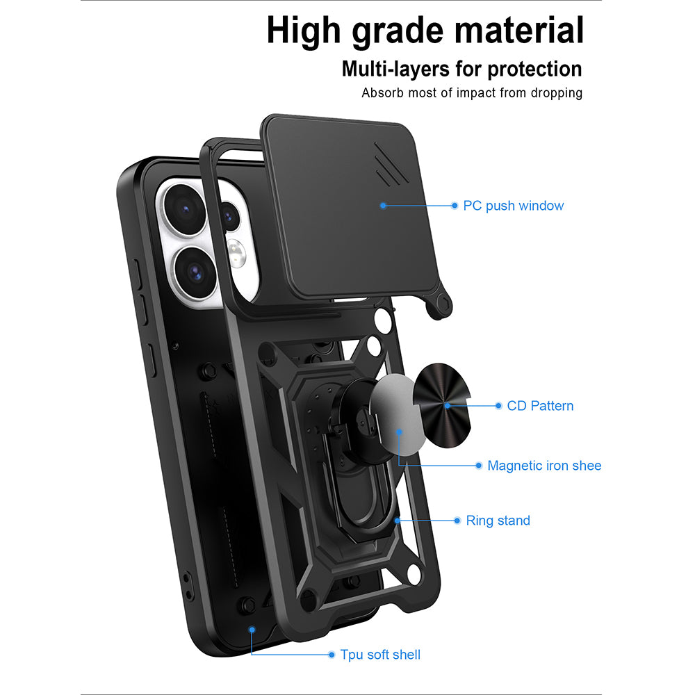 Coque pour Oppo Reno16 / Reno16 Pro, Techsuit, CamShield, Dorée