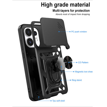 Coque pour Oppo Reno16 / Reno16 Pro, Techsuit, CamShield, Vert