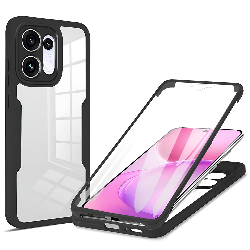 Coque pour Oppo Reno16 / Reno16 Pro, Techsuit, ColorVerse 360, Noire
