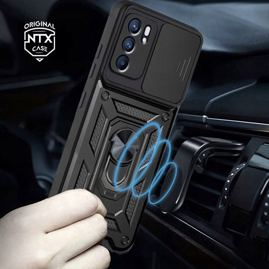 Coque pour Oppo Reno6 5G, Techsuit, CamShield, Noire