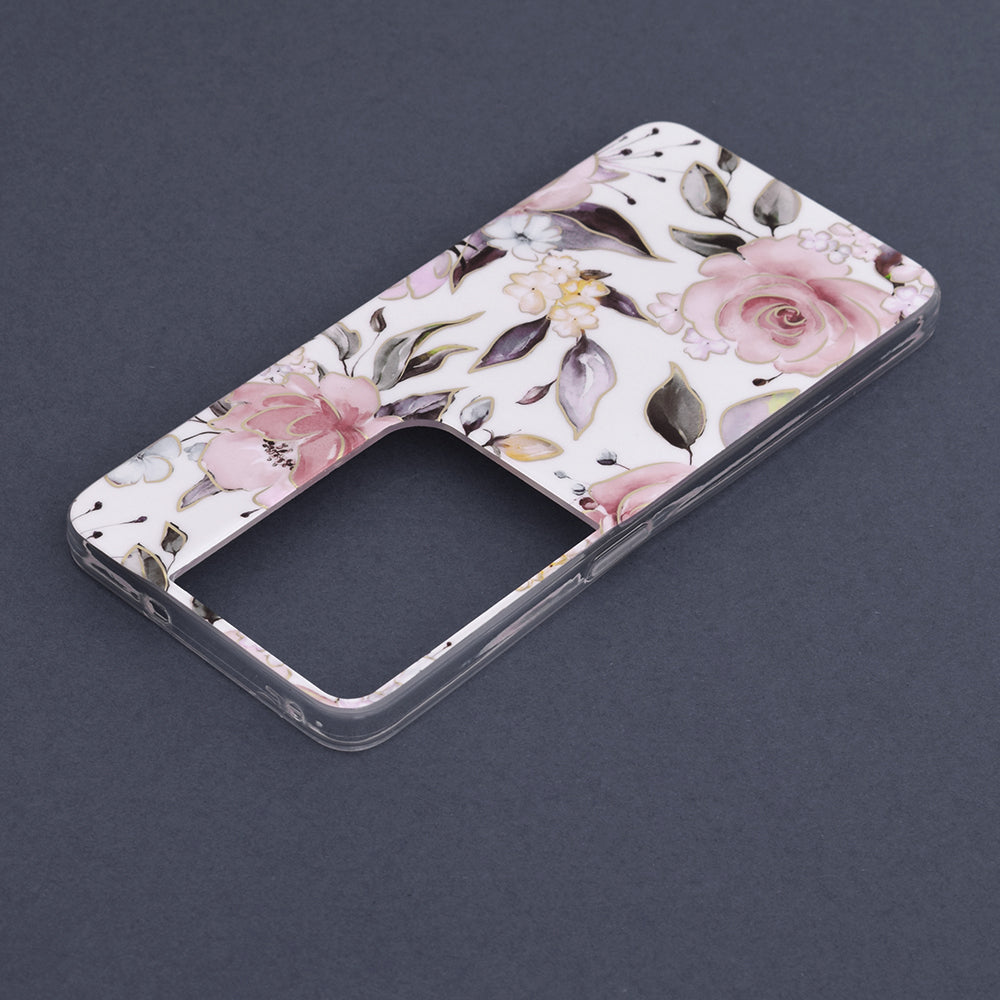 Case for Oppo Reno8 Pro, Techsuit, Marble, White