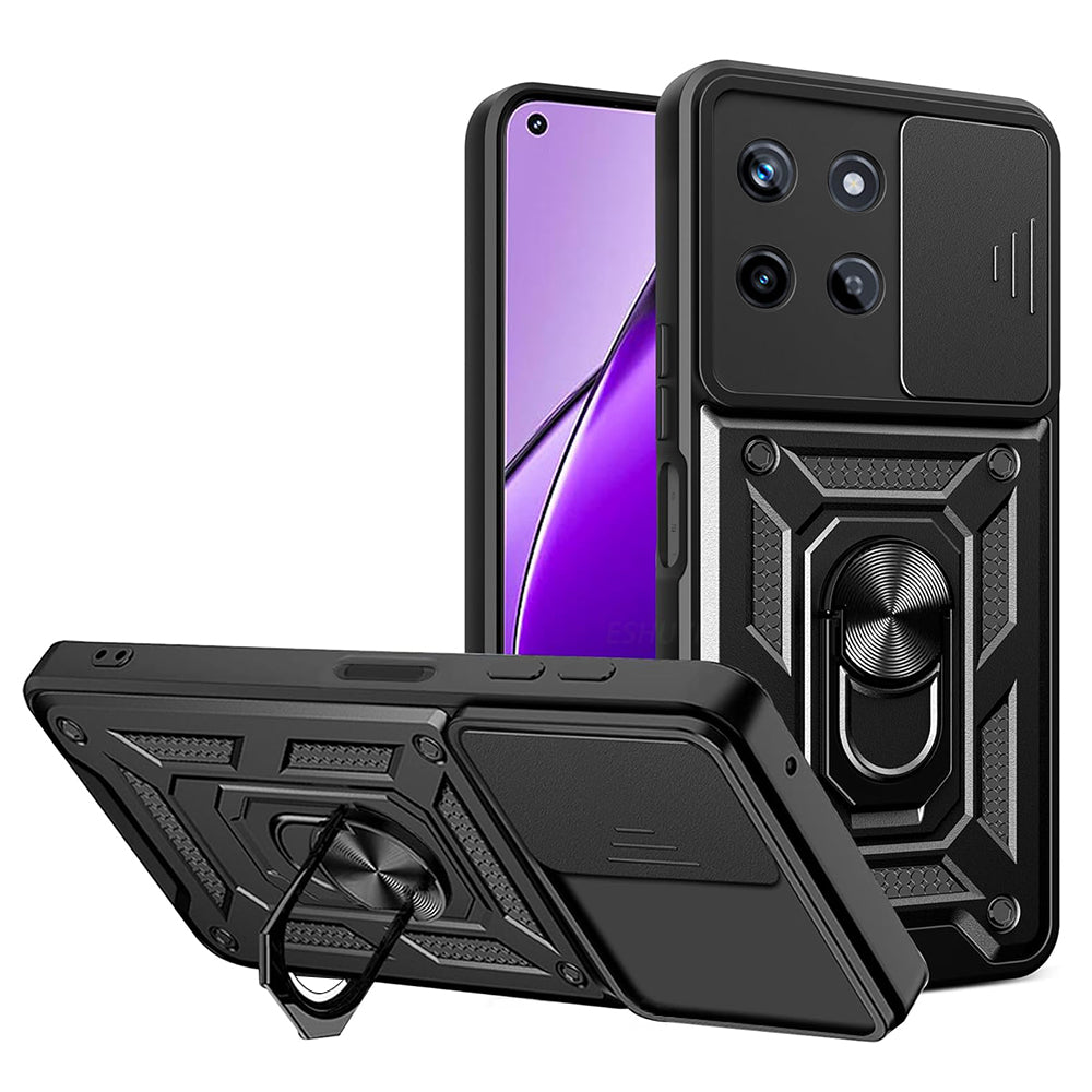 Coque pour Realme 11 4G, Techsuit, CamShield, Noire