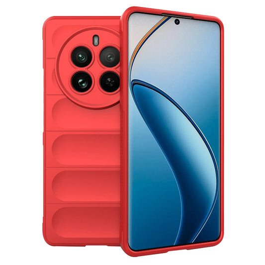 Coque pour Realme 12 Pro / 12 Pro+, Techsuit, Magic Shield, Rouge
