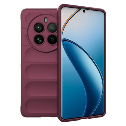 Case for Realme 12 Pro / 12 Pro+, Techsuit, Magic Shield, Burgundy