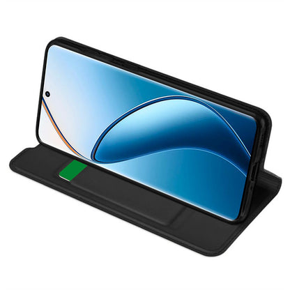 Coque pour Realme 12 Pro / 12 Pro+, Techsuit, Magskin Book, Noire