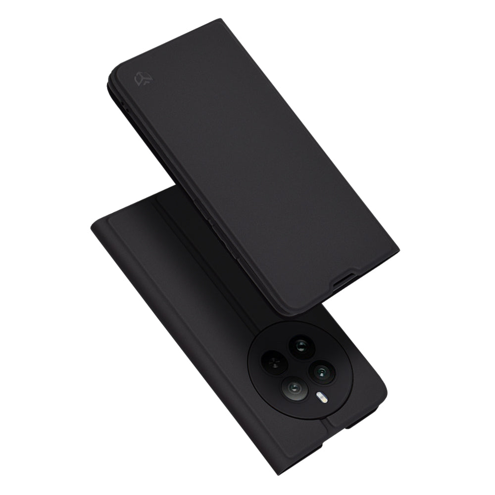 Coque pour Realme 12 Pro / 12 Pro+, Techsuit, Magskin Book, Noire