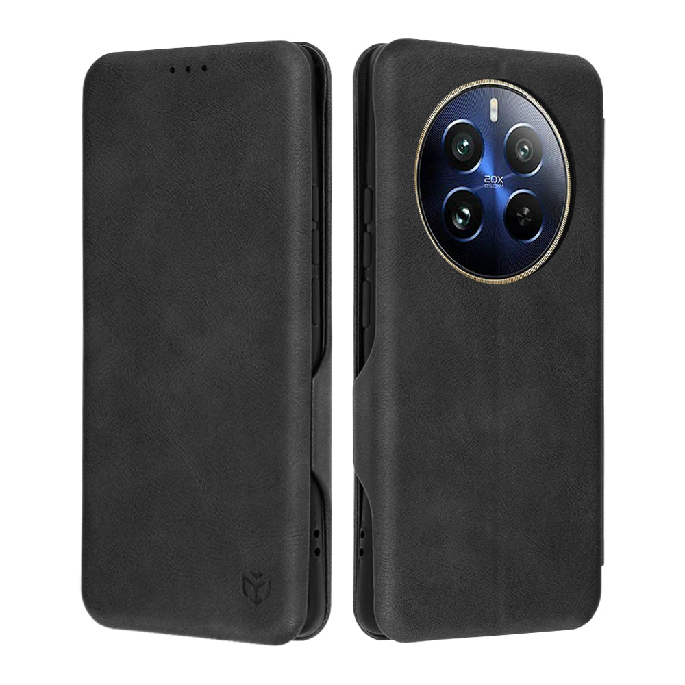 Coque pour Realme 12 Pro / 12 Pro+, Techsuit, Safe Wallet Plus, Noire