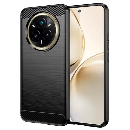 Coque pour Realme 14 Pro+, Techsuit, Carbone, Noire