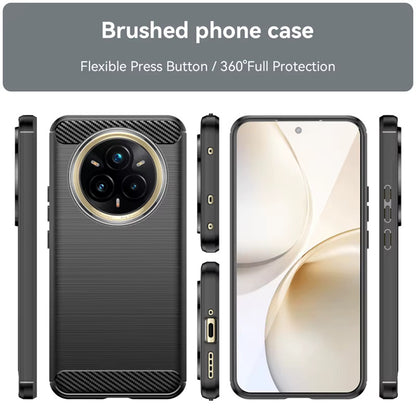 Coque pour Realme 14 Pro+, Techsuit, Carbone, Noire
