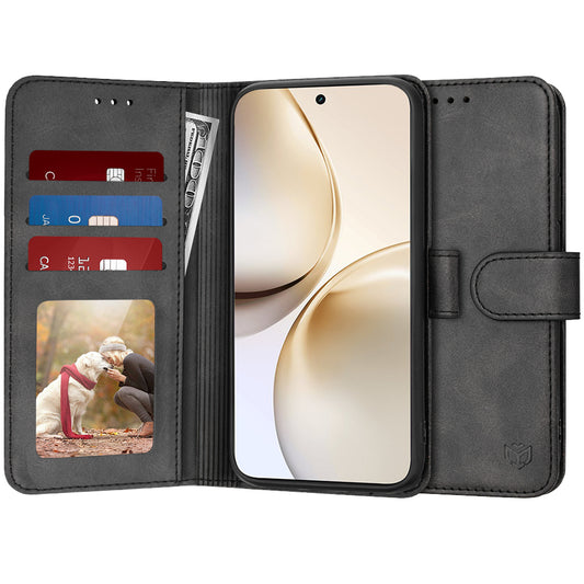 Coque pour Realme 14 Pro+, Techsuit, Diary Book, Noire
