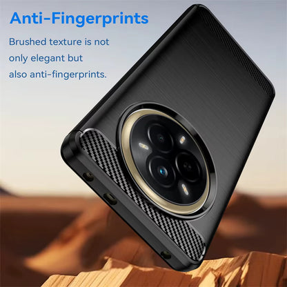 Coque pour Realme 14 Pro, Techsuit, Carbone, Noire