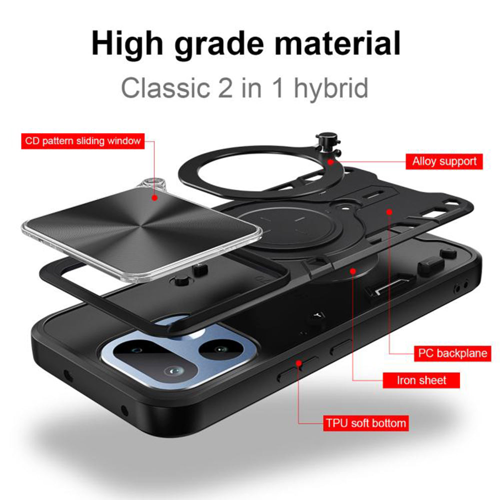 Coque pour Realme 16 Pro+, Techsuit, CamGuard Pro, Noire
