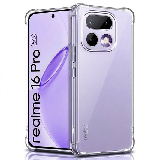 Étui pour Realme 16 Pro, Techsuit, Shockproof Clear, Transparent